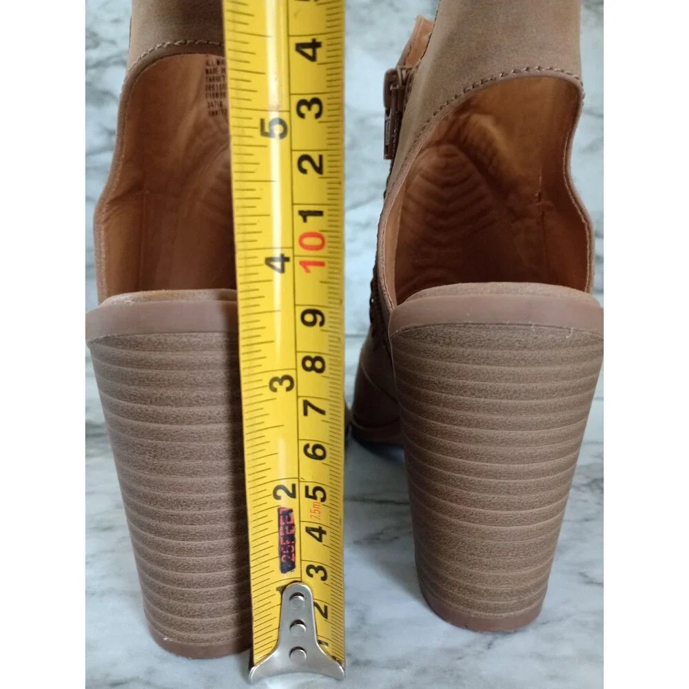 Universal Thread Open Toe Open Heel Ankle Boots Size 7